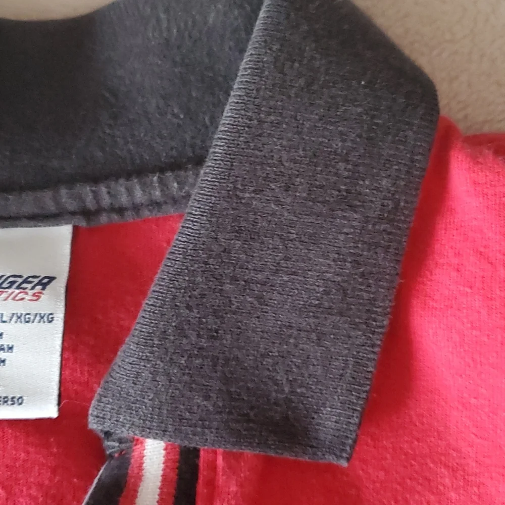Vintage 90s Tommy Hilfiger Athletics Polo Shirt - Rare Find - Picture 9 of 10
